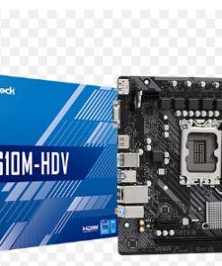 MOTHER ASROCK H610M-HDV DDR4 LGA 1700 12TH HDMI DP VGA BOX IMP