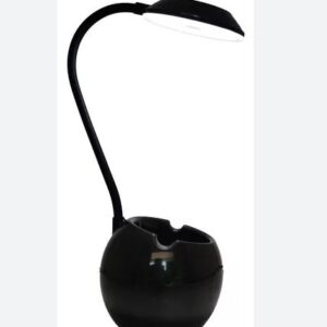 LAMPARA VELADOR DE MESA LED USB C/LAPICERO NEGRO BEGONIA