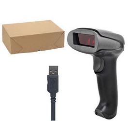 LECTOR DE CODIGO DE BARRAS NETUM 1D INFRARROJO CABLE USB SIN PIE SIN BASE BOX