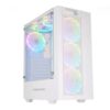 GABINETE SOLARMAX CM-5920 BLANCO ATX MICRO ATX 6 FANES RGB LATERAL VIDRIO TEMPLADO SIN FUENTE BOX