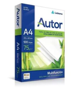 PAPEL RESMA AUTOR A4 75G X500 HOJAS