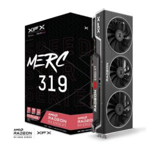 VIDEO RADEON XFX RX 6950 XT 16GB GDDR6 MERC 319 BLACK 3X FAN PCIE4.0 HDMI/DP BOX VIDEO RADEON XFX RX 6950 XT 16GB GDDR6 MERC 319 BLACK 3X FAN PCIE4.0 HDMI/DP BOX