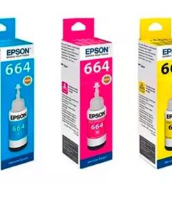 COMBO TINTAS EPSON ORIGINALES T 664 COLORES CYAN MAGENTA AMARILLO 70ML