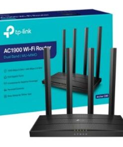 TPLINK ARCHER C80 ROUTER WIRELESS GIGABIT ETHERNET DUAL BAND MU-MIMO 2.4 GHZ / 5GHZ AC1900 4ANTENAS BOX