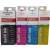 COMBO TINTAS EPSON GNEISS GN-EPT 504 PACK 4 COLORES ALTERNATIVO L3110 L3150 L4150 L4160 L6161 L6171 L6191