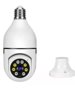 MINI CAMARA DE SEGURIDAD DOMO 1080P SENSOR DE MOVIMIENTO SONIDO FULL FOCO BLANCO WIFI PANORAMA 215 BOX