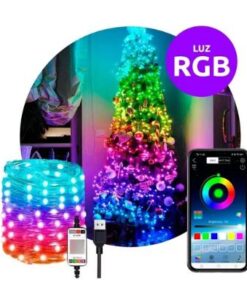 LUZ LED GUIRNALDA ALAMBRE MULTICOLOR APP BLUETOOTH 4.0 USB 5M 28343-LED01-5M BOX