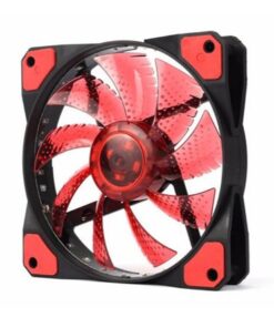 VENTILADOR 120 X 120MM NETMAK NM-12025R 1000-1200RPM LUMINOSO CONECTOR MOLEX ROJO FIJO