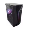 GABINETE ACONCAWA BZ-100 TEMPERED GLASS 600W CON 1COOLER RGB FRONTAL X80 BOX