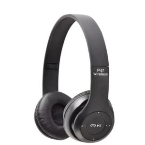 AURICULAR BLUETOOTH 5.0 SUONO P47 NEGRO VINCHA FM MICROSD ENTRADA AUXILIAR BOX