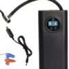 MINI COMPRESOR DE AIRE INFLADOR PORTATIL DIGITAL RECARGABLE NEGRO CQB-002