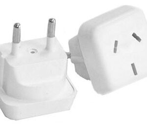 ADAPTADOR 3 ESPIGAS CRUZADAS 220V A 2 PATAS REDONDAS 220V OEM