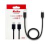 CABLE USB TIPO C M A USB TIPO C M 1.00MTS KOLKE KCC-8642 630432 20W BOX