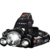 LINTERNA DE MINERIA SOUNO ILU0021 VINCHA 4 MODOS DE ILUMINACION 3 LEDS 5000 LUMENS BATERIA RECARGABLE BOX