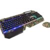KIT TECLADO Y MOUSE NOGANET USB NKB-233 RETROILUMINADO LED CAMUFLAJE BOX