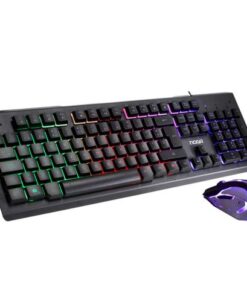 KIT TECLADO Y MOUSE NOGANET USB NKB-089 RETROILUMINADO LED STROMER MULTIMEDIA BOX