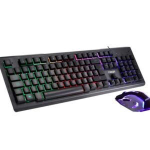 KIT TECLADO Y MOUSE NOGANET USB NKB-089 RETROILUMINADO LED STROMER MULTIMEDIA BOX