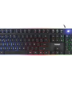 TECLADO USB NOGANET NKB-560 RETROILUMINADO LED MULTIMEDIA BOX