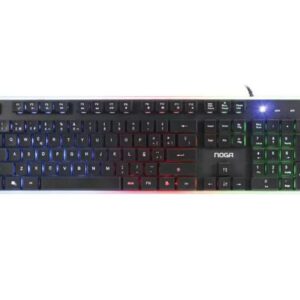 TECLADO USB NOGANET NKB-560 RETROILUMINADO LED MULTIMEDIA BOX