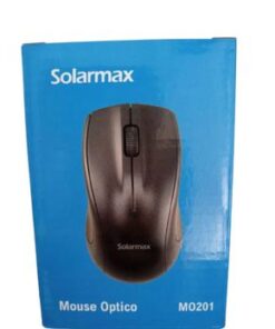 MOUSE USB SOLARMAX MO201 OPTICO NEGRO 5V 20MA BOX