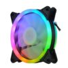 VENTILADOR 120MM FALCOM AS-03 ARGB DOBLE STRIPS MOLEX 4 PINES 12VDC BOX