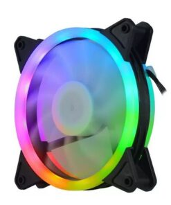 VENTILADOR 120MM FALCOM AS-03 ARGB DOBLE STRIPS MOLEX 4 PINES 12VDC BOX