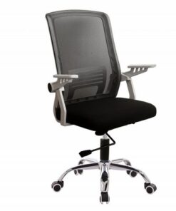 SILLA EMPOLI EM-3048 ALTURA MAXIMA 104CM ASIENTO 48X48CM DE TELA HASTA 140KG DIMENSIONES 55X62.5X104CM BLANCA CON NEGRO
