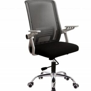 SILLA EMPOLI EM-3048 ALTURA MAXIMA 104CM ASIENTO 48X48CM DE TELA HASTA 140KG DIMENSIONES 55X62.5X104CM BLANCA CON NEGRO