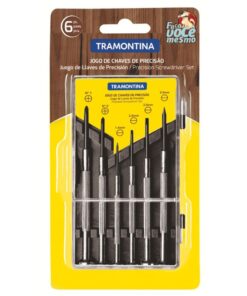 KIT DE MINI DESTORNILLADORES Y PHILLIPS TRAMONTINA PRECISION DE 6 PIEZAS 41905/306 BOX