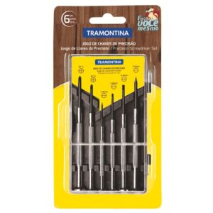 KIT DE MINI DESTORNILLADORES Y PHILLIPS TRAMONTINA PRECISION DE 6 PIEZAS 41905/306 BOX