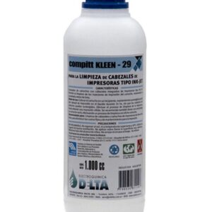 DESTINTADOR DILUYENTE DELTA COMPITT KLEEN 29 DTI 1 LITRO LIMPIA CABEZALES DE IMPRESORA TIPO INK-JET