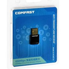 PLACA DE RED WIFI USB COMFAST CF-WU811AC 650MBPS DUALBAND 2.4GHZ 5.8GHZ MINI NANO CHIPSET RTL8811CU BLISTER
