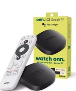 ONN CONVERSOR SMART GOOGLE TV ANDROID 4K UHD CHROMECAST 2GB 8GB HDMI WIFI CON CONTROL REMOTO BOX -CON TRAFO- NO INCLUYE PILAS