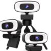 WEBCAM 2K 30FPS USB AUTOFOCO CON MICROFONO Y ILUMINACION 3 NIVELES TACTIL ROTACION 360 GRADOS CON TRIPODE BOX