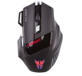 MOUSE USB ARGOMTECH COMBAT MS42 NEGRO 3200DPI RAINBOW LIGHTING ARG-MS-2042BK A00439 BOX