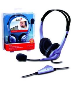 AURICULAR GENIUS HS-04S C MIC 2X3.5MM BOX PARA PC/NB/SMARPHONE/TABLET