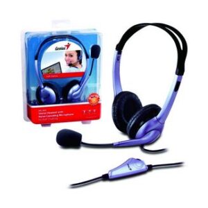 AURICULAR GENIUS HS-04S C MIC 2X3.5MM BOX PARA PC/NB/SMARPHONE/TABLET