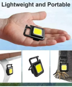 MINI LINTERNA COB LED RECARGABLE USB IMAN LLAVERO ABRIDOR 3 CAMBIOS DE LUZ FCL-5 BOX