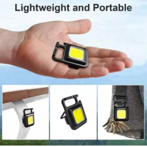MINI LINTERNA COB LED RECARGABLE USB IMAN LLAVERO ABRIDOR 3 CAMBIOS DE LUZ FCL-5 BOX