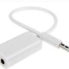 ADAPTADOR DIVISOR PLUG 3.5 A 2 JACK 3.5 STEREO CON CABLE -CONECTA 2 AURICULARES-