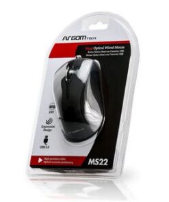 MOUSE USB ARGOMTECH MAXI MS22 NEGRO 800DPI OPTICO A00077 ARG-MS-0022 BOX