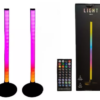 BARRA DE LUZ LED RGB IC X2 CON CONTROL 40CM USB AUDIORITMICO LIGHT MULTICOLOR BLUETOOTH NO407 BOX