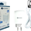 CARGADOR 220V 5V 3.1A USB TIPO C KOSMO QUALCOMM 3.0 TURBO DE PARED BOX
