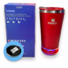 VASO TERMICO PARLANTE BLUETOOTH RGB 17OZ 502ML BEER PINT GZ-525 ROJO BOX