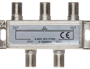 DIVISOR CABLE COAXIL 4 VIAS 1000MHZ BAJA PERDIDA