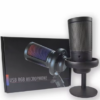 MICROFONO USB ME6S RGB CON CONDENSADOR Y REDUCCION DE RUIDO BOX -INCLUYE TRIPODE Y CABLE USB A TIPO C-