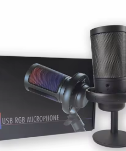 MICROFONO USB ME6S RGB CON CONDENSADOR Y REDUCCION DE RUIDO BOX -INCLUYE TRIPODE Y CABLE USB A TIPO C-
