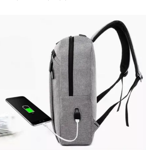 MOCHILA ANTIRROBO URBANA IMPERMEABLE R1024/ERT44 CON CABLE PUERTO USB