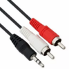 CABLE DE AUDIO PLUG 3.5 STEREO M A 2 RCA M 5.00 MTS OEM