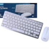 KIT TECLADO Y MOUSE INTCO RDKM-908 SLIM RECARGABLE BLUETOOTH GRIS PLATA BOX -NO INCLUIDAS PILAS 2XAAA MOUSE-